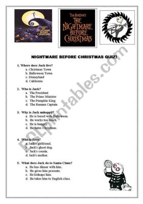 Nightmare Before Christmas: Trivia Game Brings Spooky Fun and Film Nostalgia!